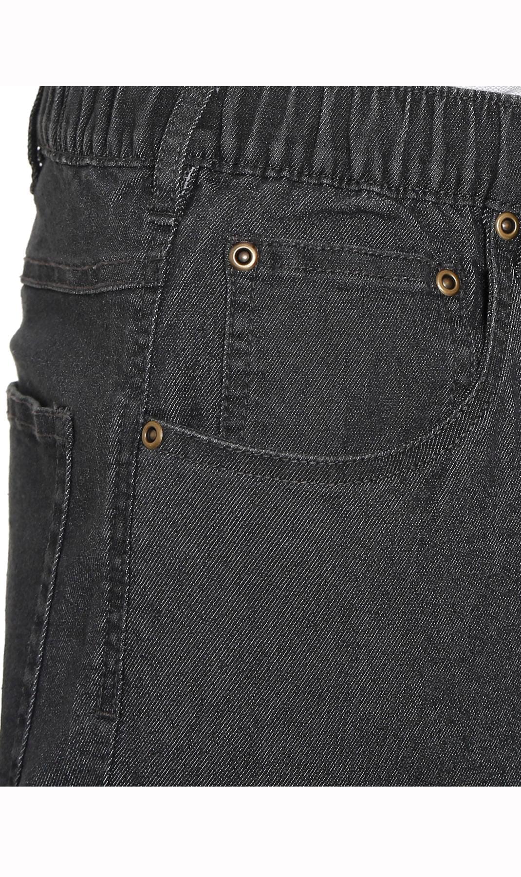 Men's Pull-On Denim & Twill Pants – Elastic Waist, Relaxed Fit