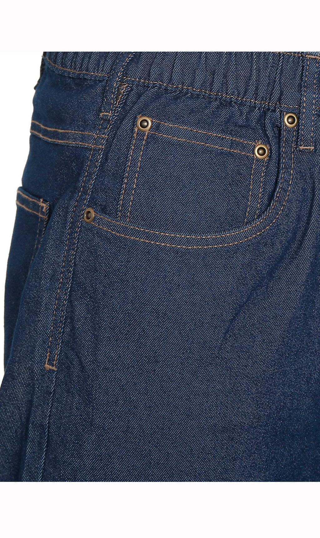 Men's Pull-On Denim & Twill Pants – Elastic Waist, Relaxed Fit