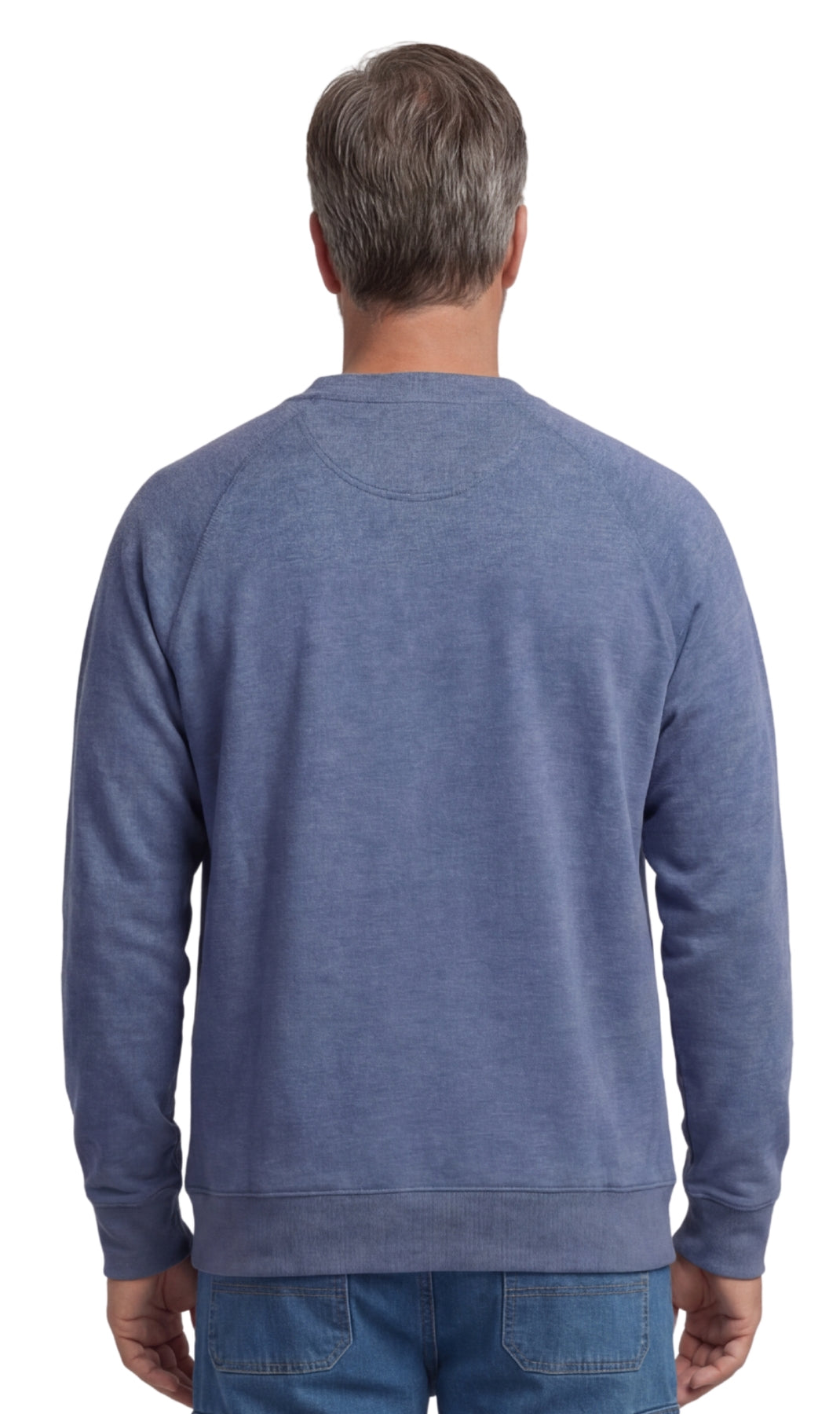 Men's Fleece Pullover Sweatshirt – 3-Pocket Raglan Design