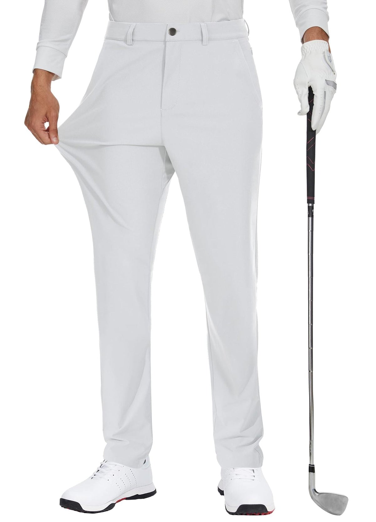 Men's Elastic Quick-Dry Golf Pants – Lightweight Business Casual Trousers