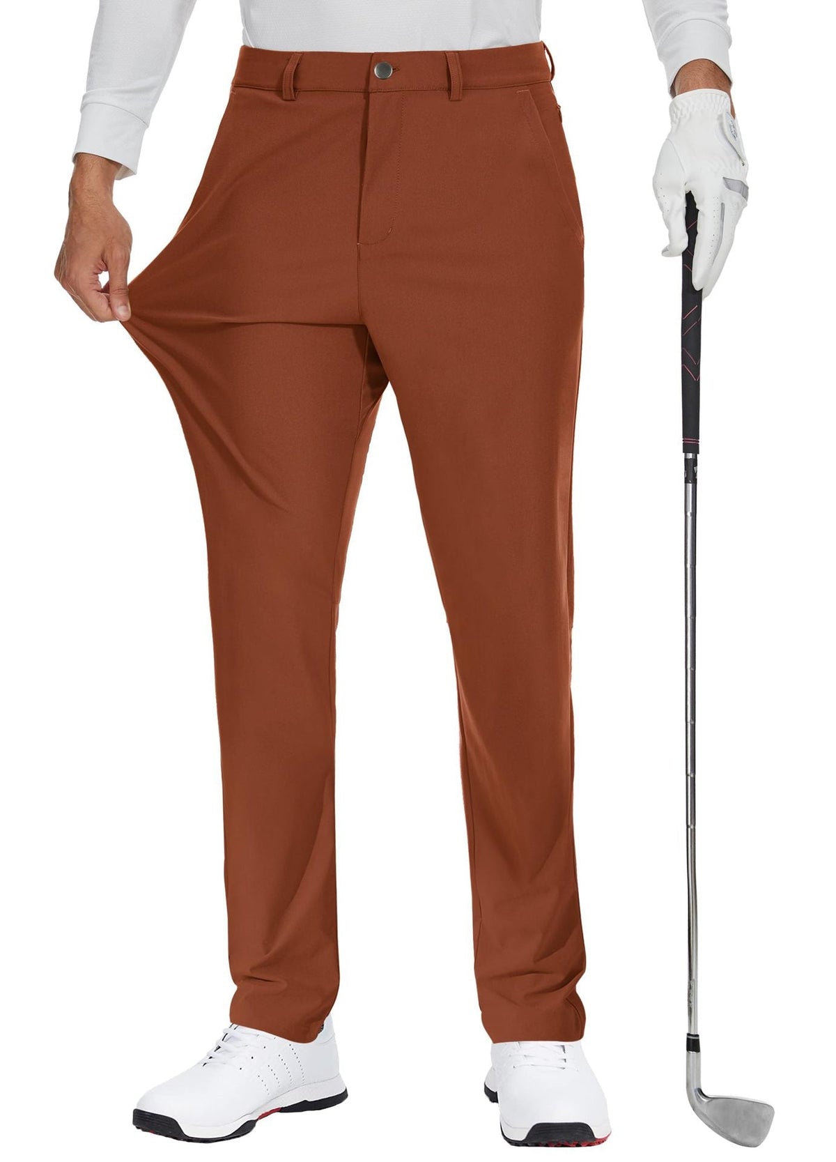 Men's Elastic Quick-Dry Golf Pants – Lightweight Business Casual Trousers