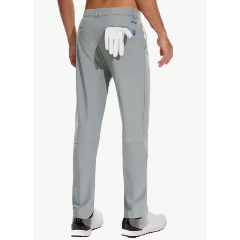 Men's Elastic Quick-Dry Golf Pants – Lightweight Business Casual Trousers