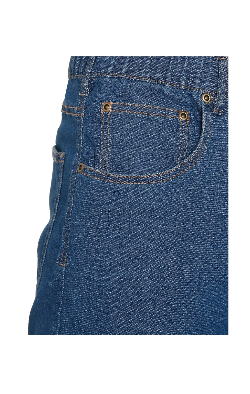 Men's Pull-On Denim & Twill Pants – Elastic Waist, Relaxed Fit