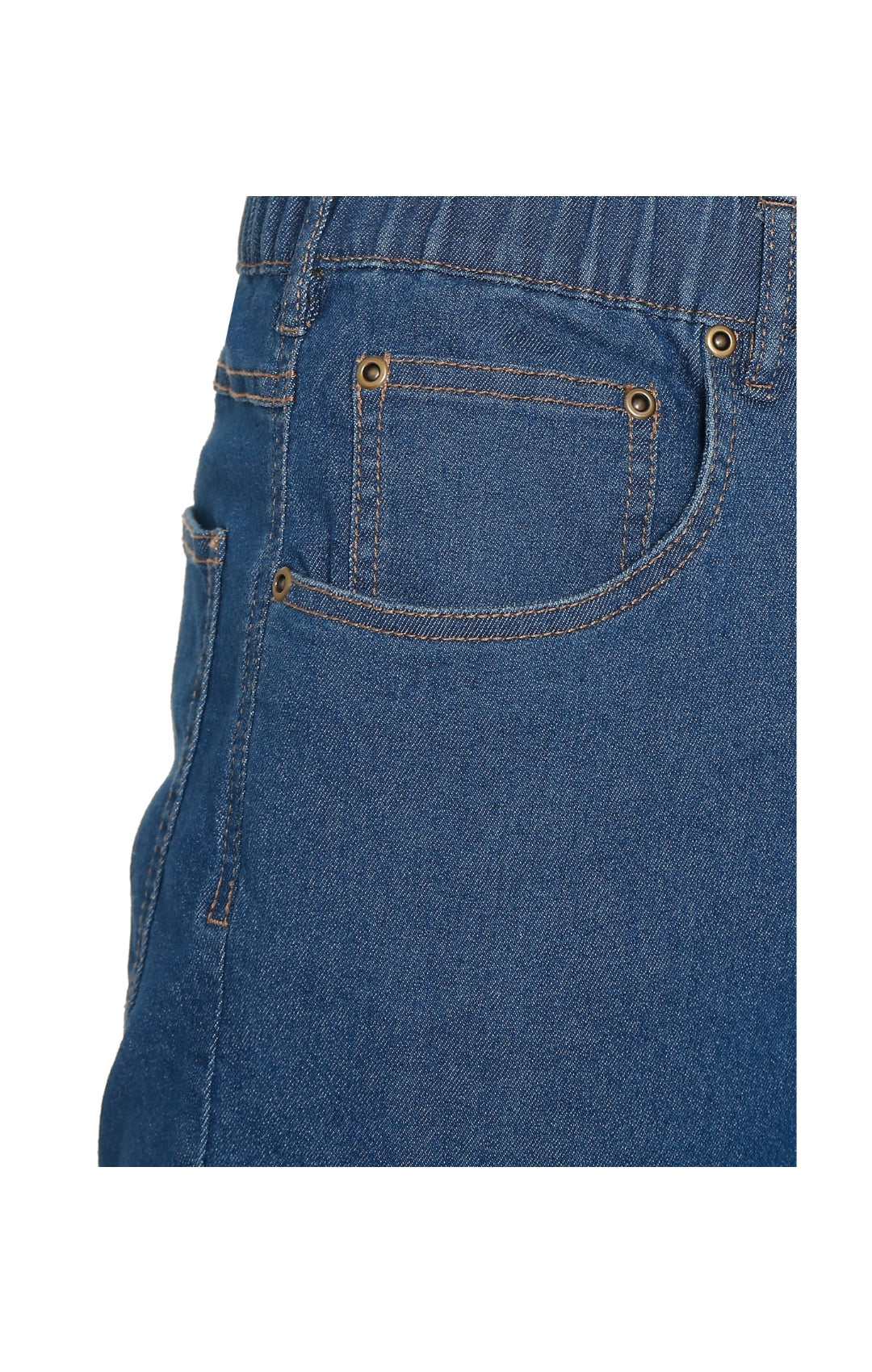 Men's Pull-On Denim & Twill Pants – Elastic Waist, Relaxed Fit