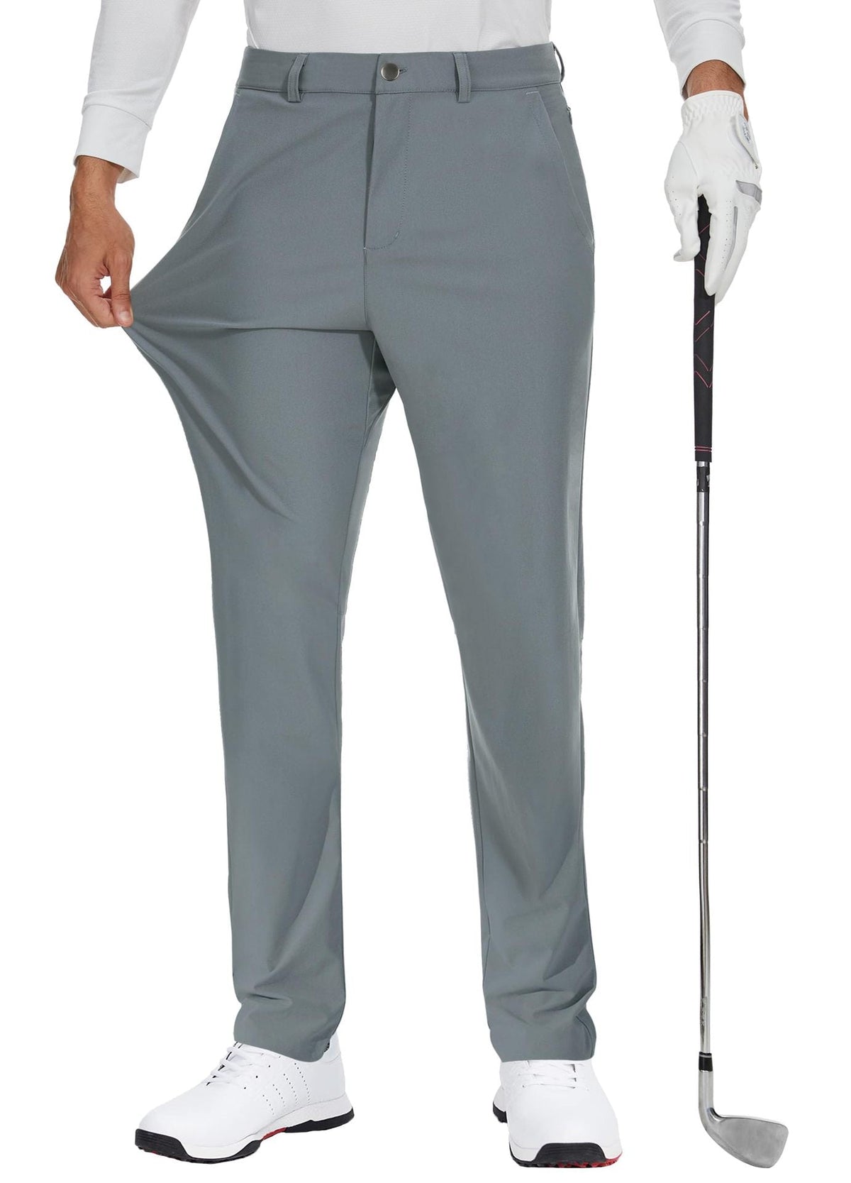 Men's Elastic Quick-Dry Golf Pants – Lightweight Business Casual Trousers