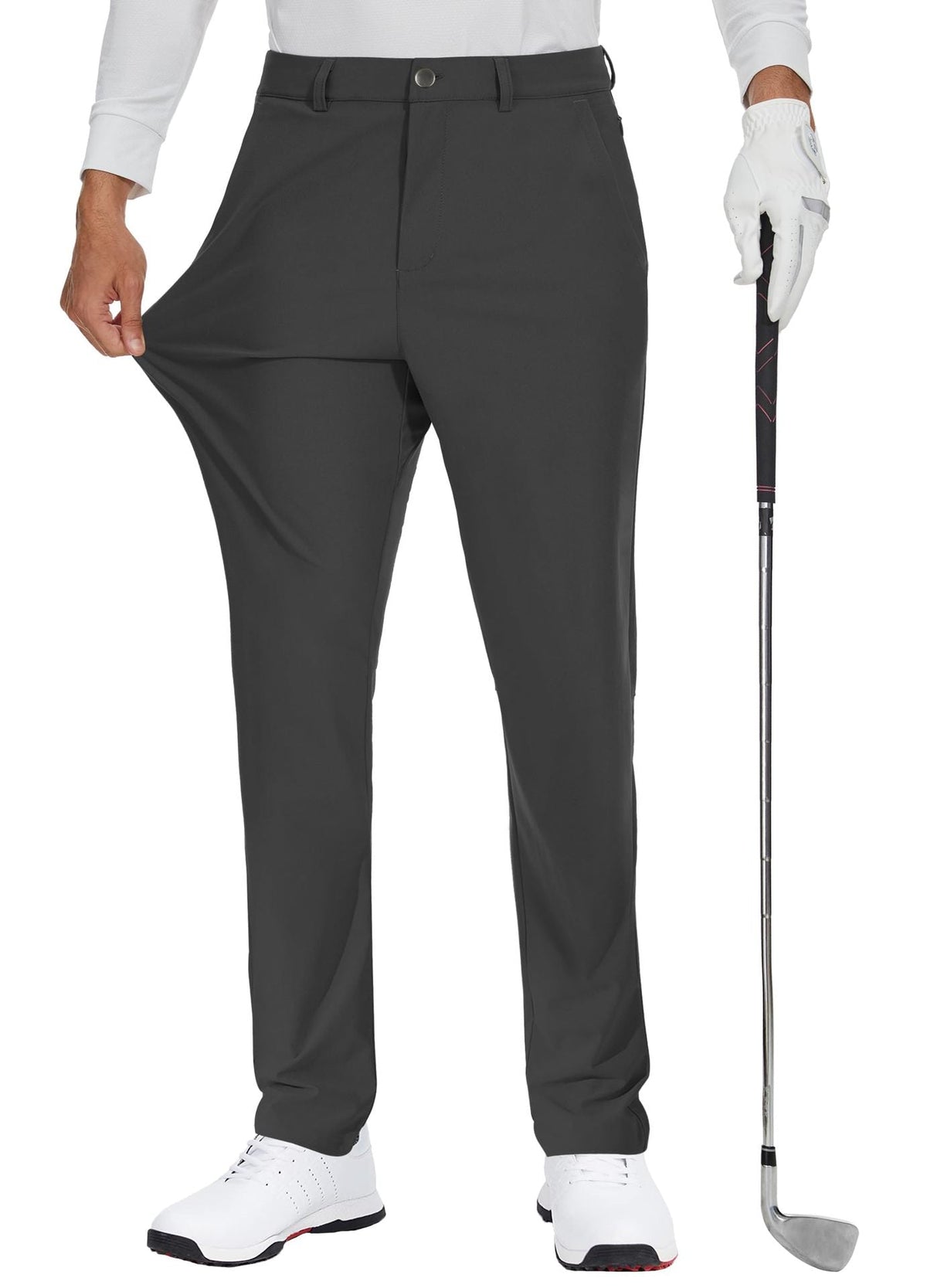 Men's Elastic Quick-Dry Golf Pants – Lightweight Business Casual Trousers