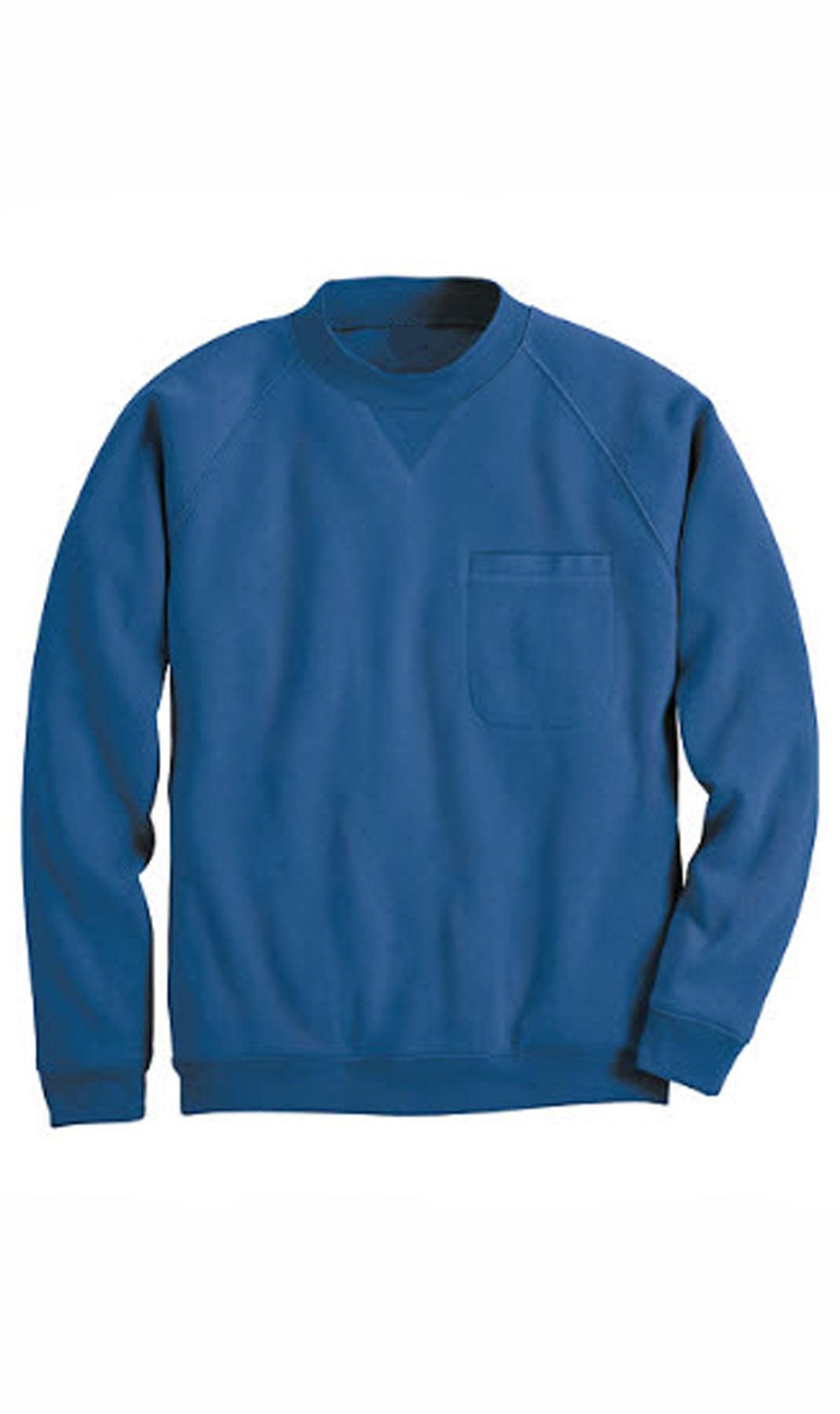 Men's Fleece Pullover Sweatshirt – 3-Pocket Raglan Design