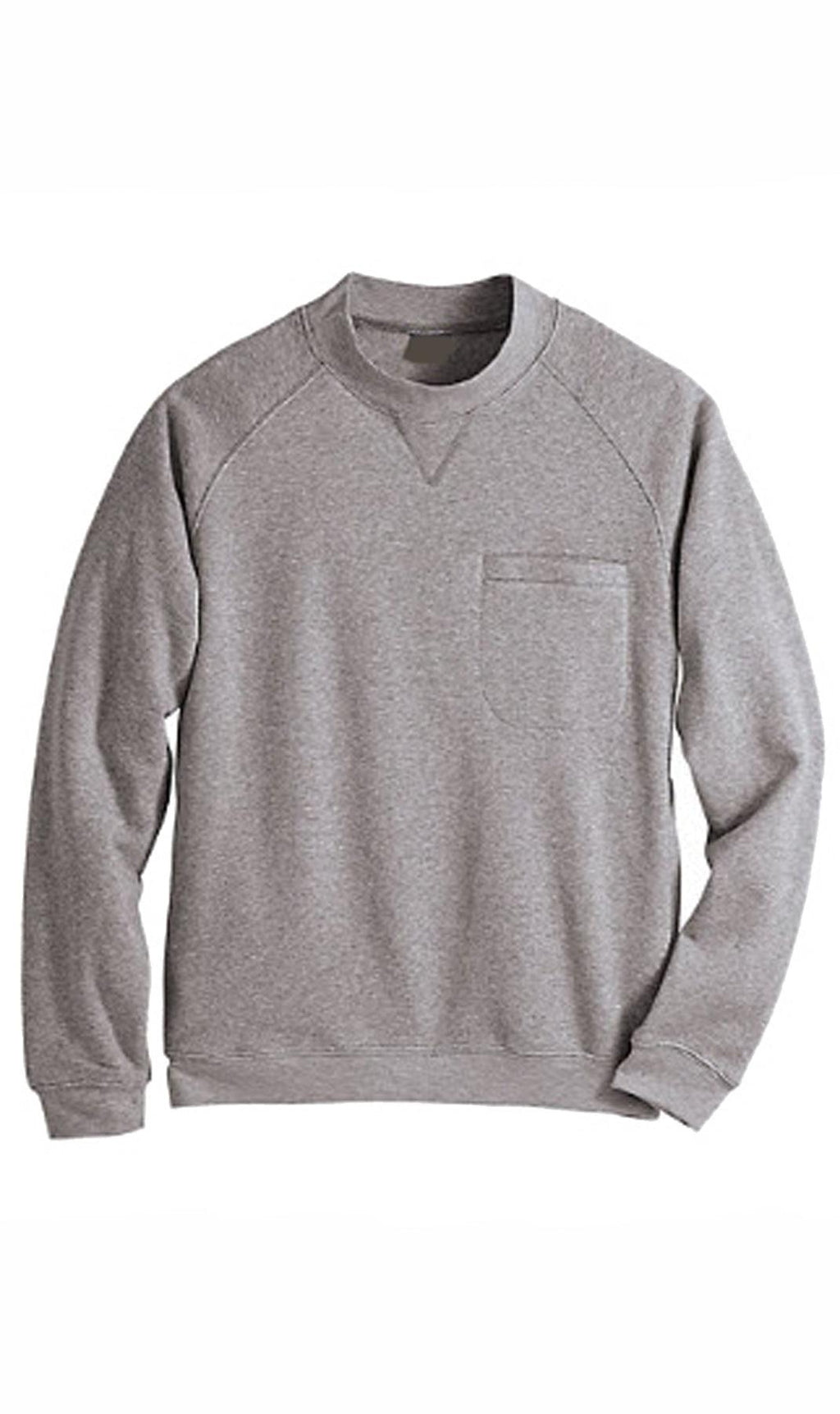 Men's Fleece Pullover Sweatshirt – 3-Pocket Raglan Design