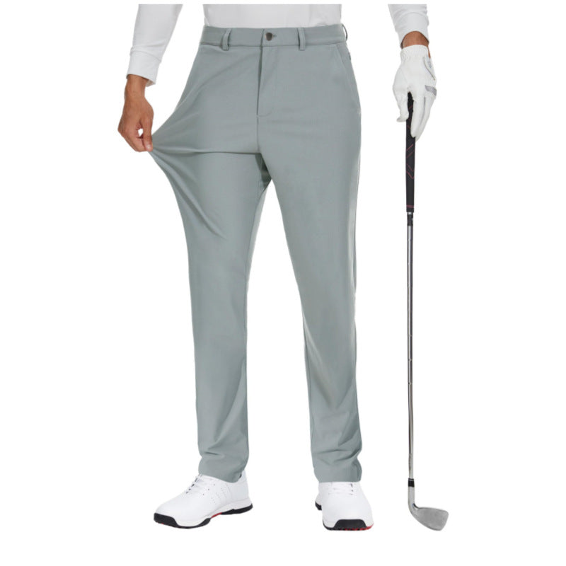 Men's Elastic Quick-Dry Golf Pants – Lightweight Business Casual Trousers