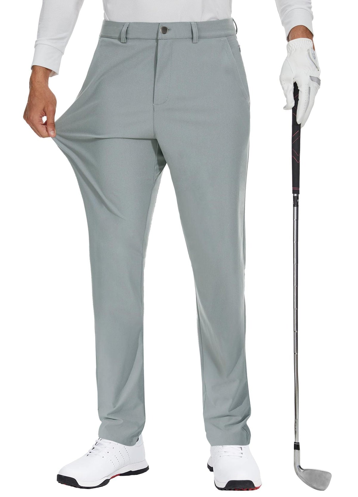 Men's Elastic Quick-Dry Golf Pants – Lightweight Business Casual Trousers