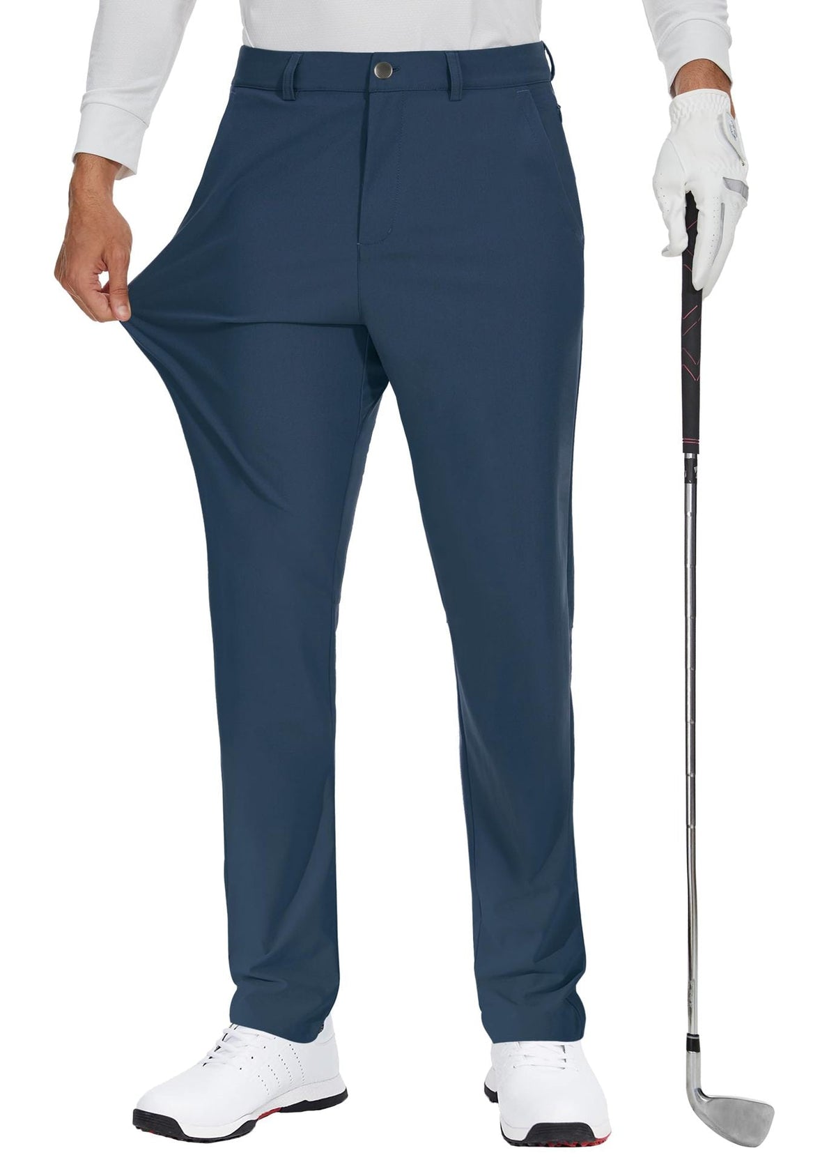 Men's Elastic Quick-Dry Golf Pants – Lightweight Business Casual Trousers