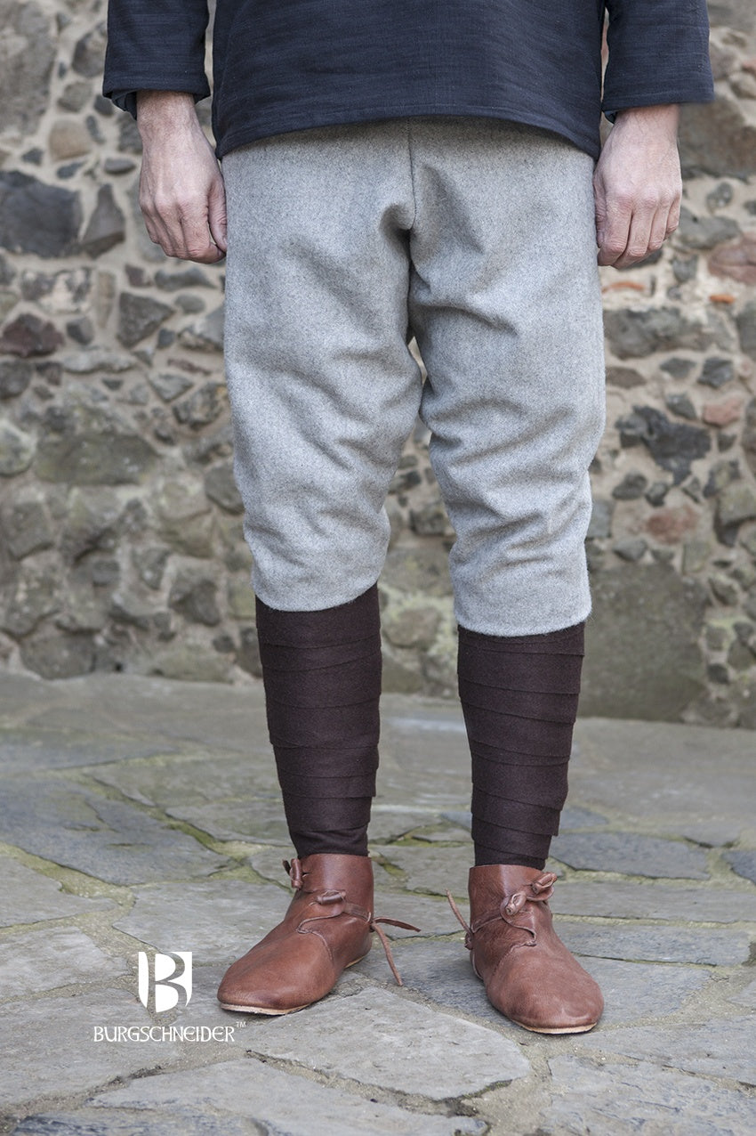 Wool Thorsberg Pants – Authentic Viking & Germanic Fenris Grey