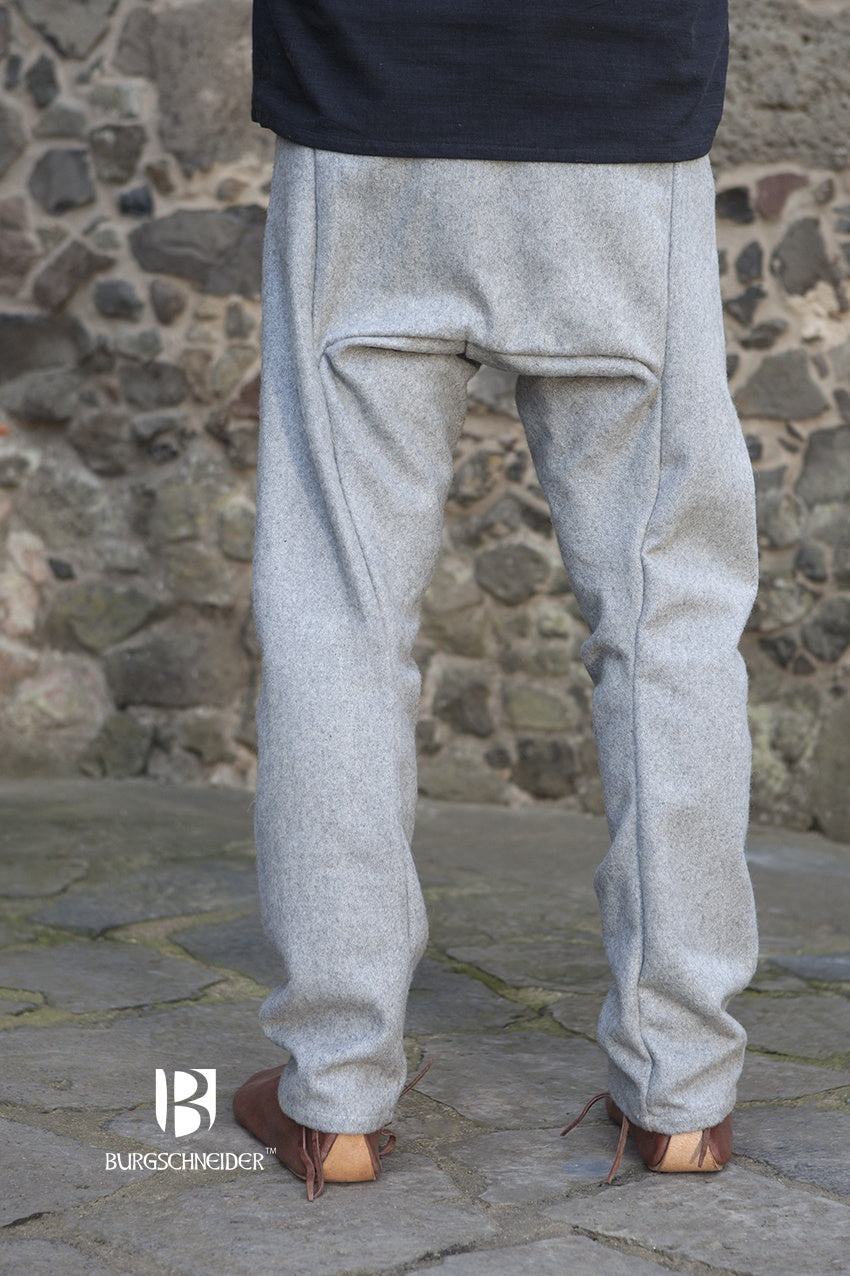 Wool Thorsberg Pants – Authentic Viking & Germanic Fenris Grey